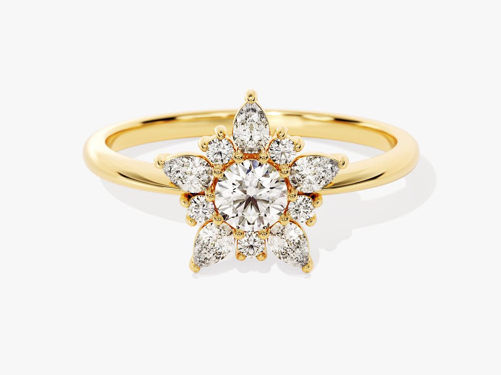 1.0CT round solitaire lab grown diamond engagement ring for sale