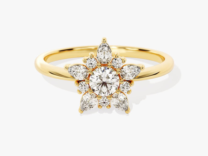 1.0CT round solitaire lab grown diamond engagement ring for sale