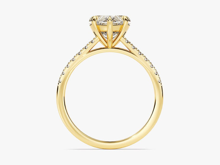 Heart pave diamond ring presented in signature gift packaging