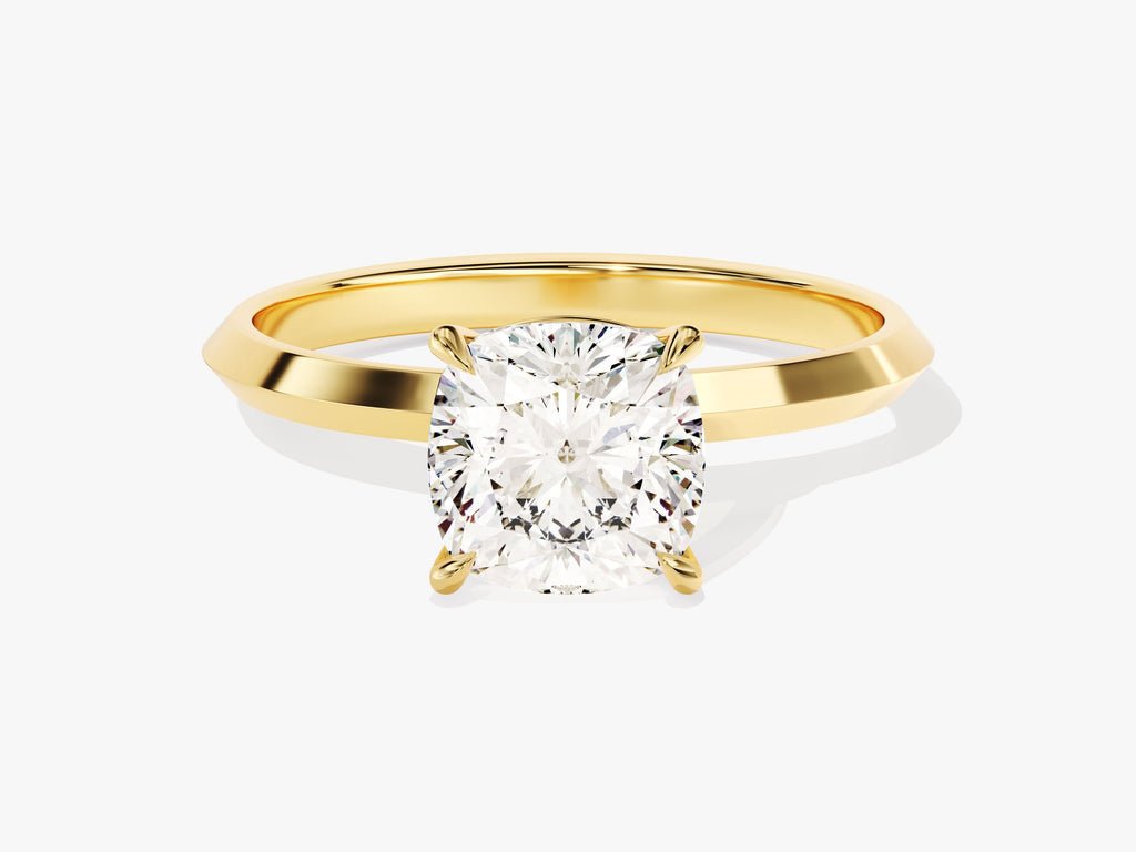 Buy 2.0CT cushion solitaire lab grown diamond engagement ring online