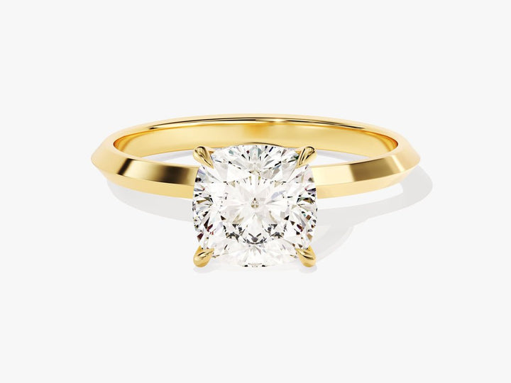 Buy 2.0CT cushion solitaire lab grown diamond engagement ring online