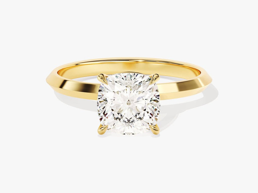 Buy 2.0CT cushion solitaire lab grown diamond engagement ring online