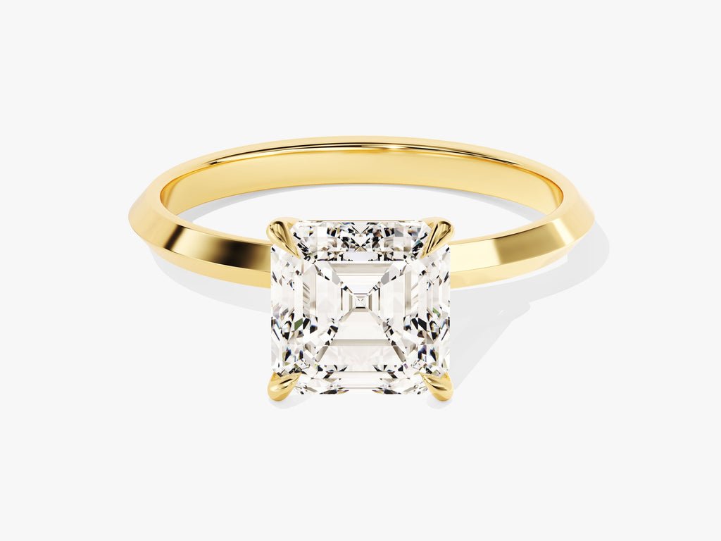 Shop asscher solitaire lab grown diamond engagement ring