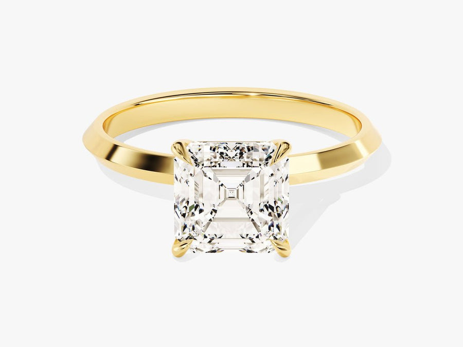 Shop asscher solitaire lab grown diamond engagement ring