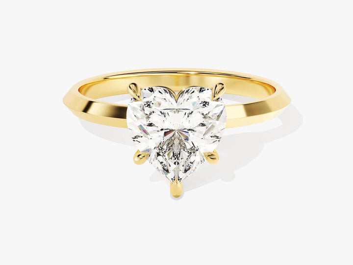 2.0CT heart solitaire lab grown diamond engagement ring for sale