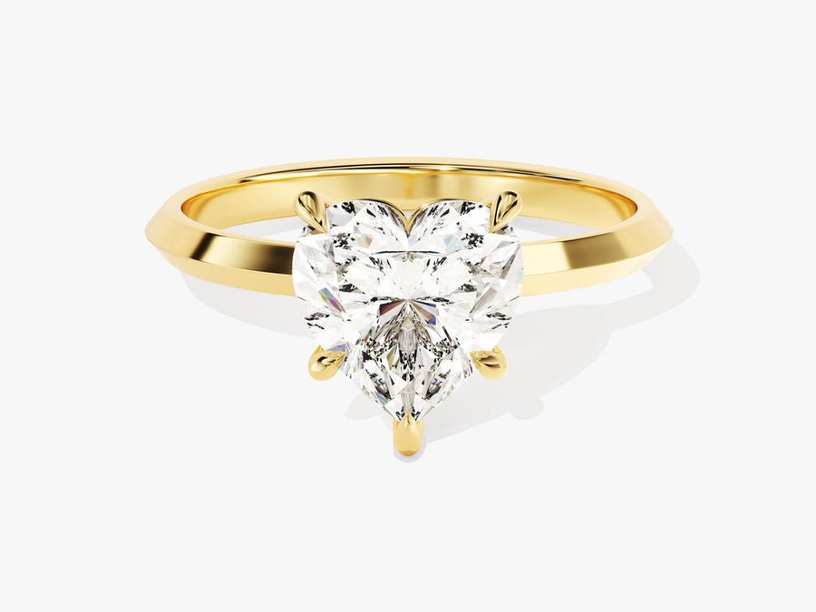 2.0CT heart solitaire lab grown diamond engagement ring for sale