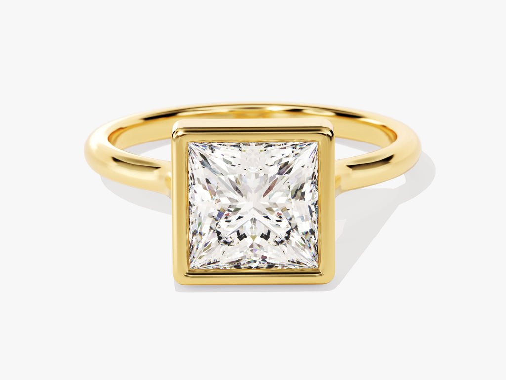 Shop princess bezel lab grown diamond engagement ring