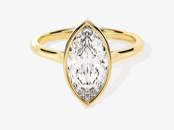 Discover marquise bezel lab grown diamond engagement ring online