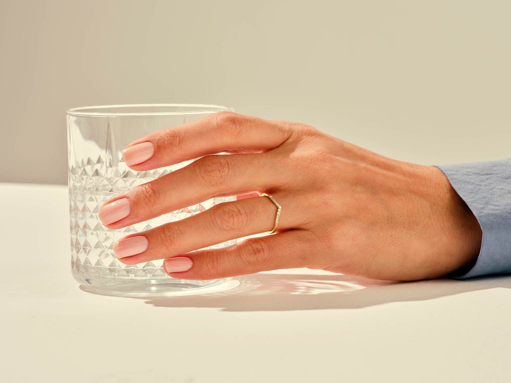 Ethically sourced round diamond eternity band