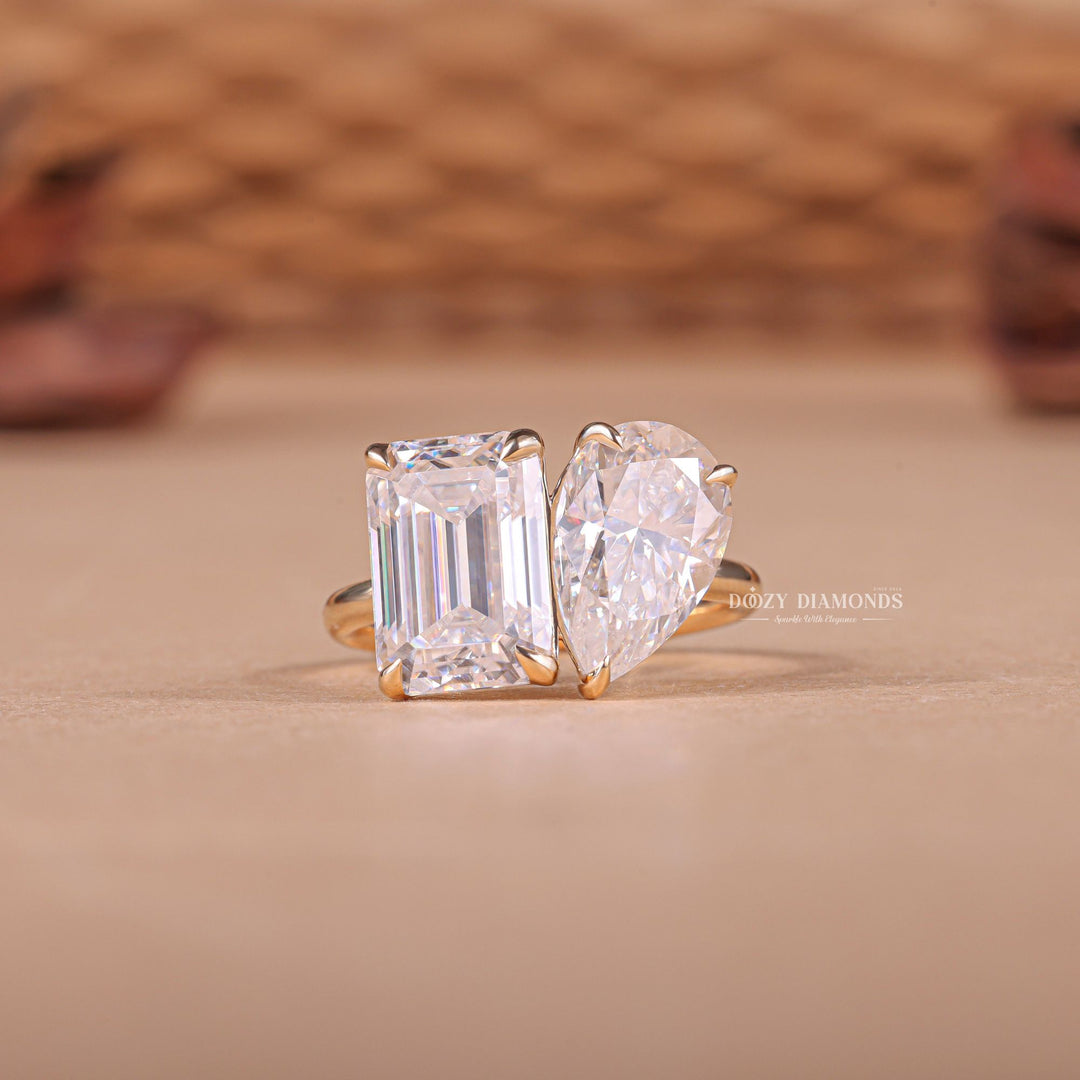 Pear cut solitaire engagement ring available to buy now