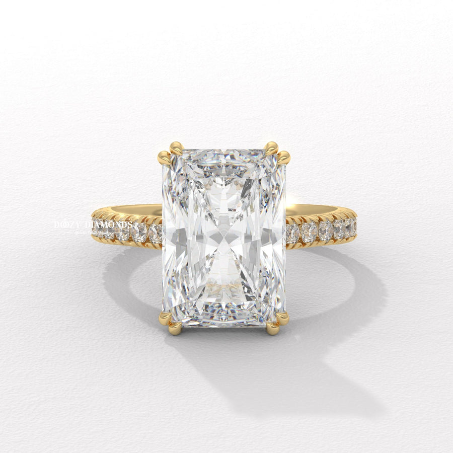 Buy radiant solitaire lab grown diamond engagement ring online