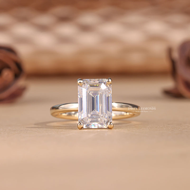 Shop emerald solitaire lab grown diamond engagement ring