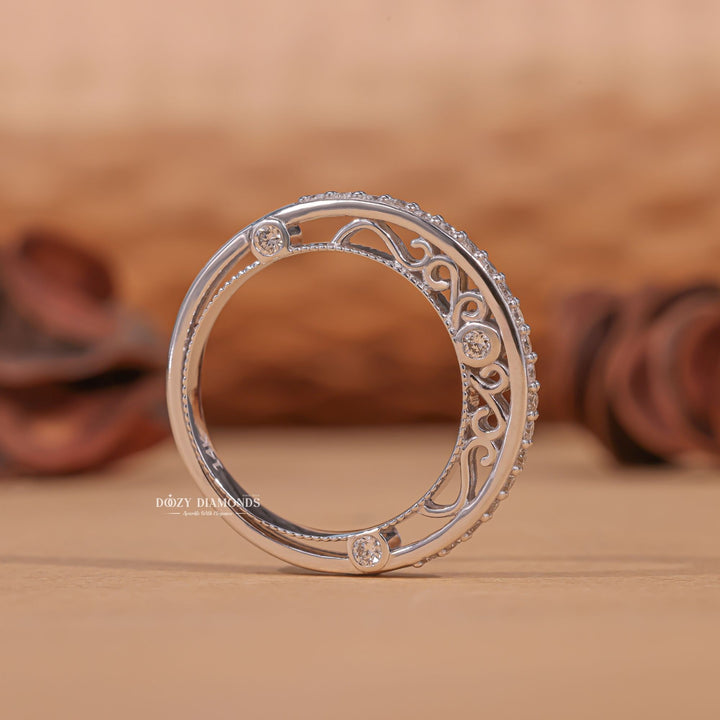 Ethically sourced round diamond eternity band