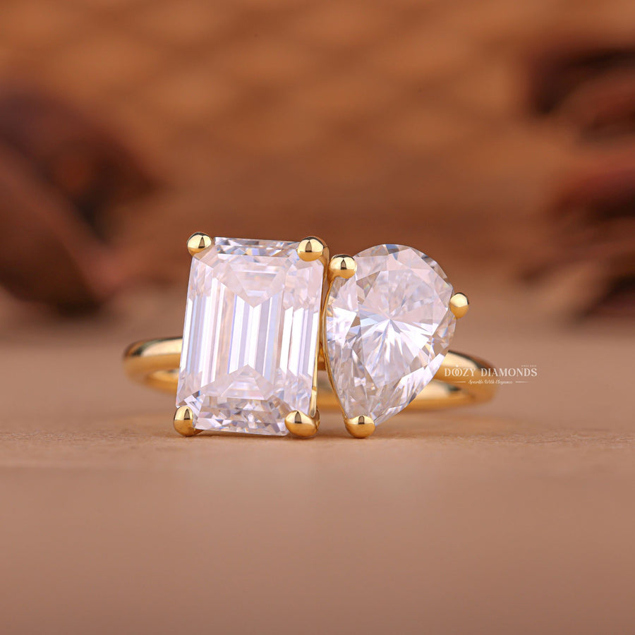Buy pear solitaire lab grown diamond engagement ring online