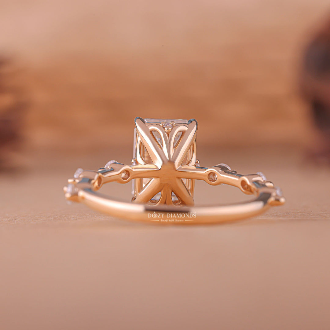 Emerald pave diamond ring presented in signature gift packaging