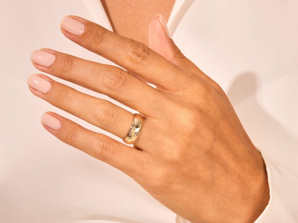 6.0mm Classic Dome Wedding Band For Women - Doozy Diamonds