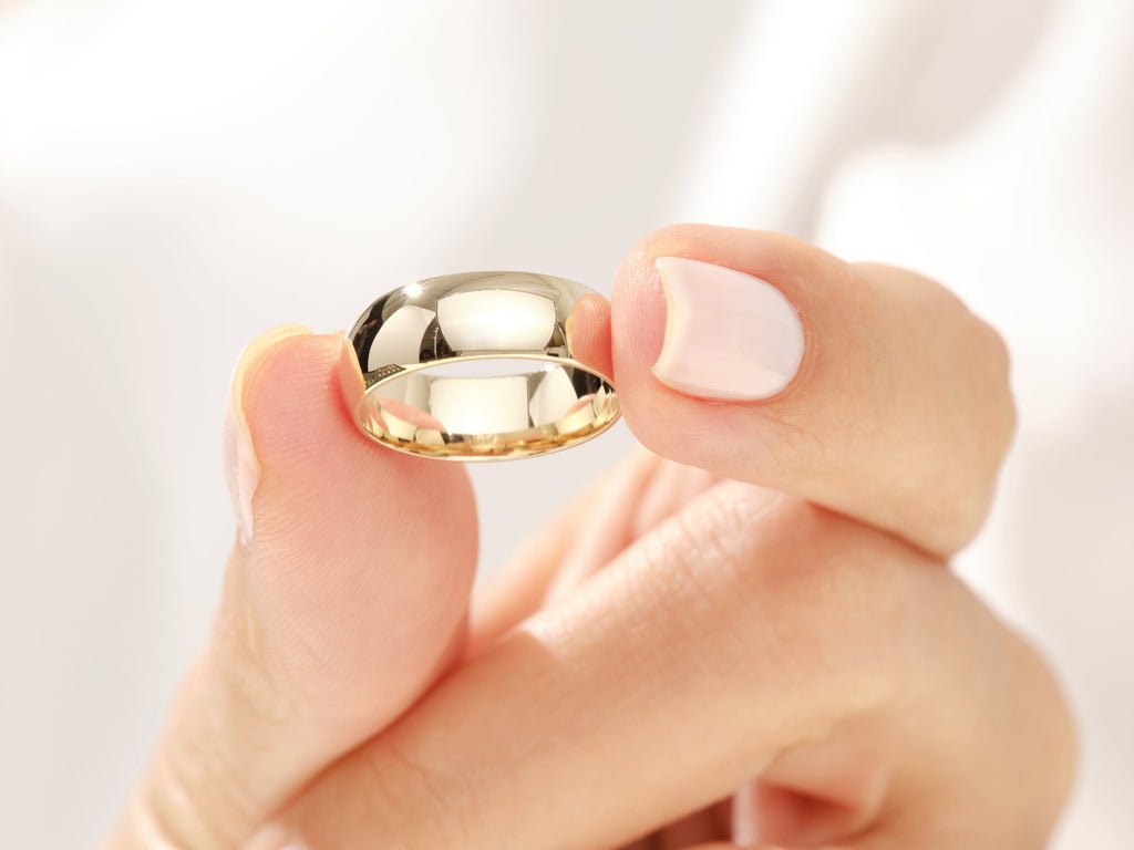 6.0mm Classic Dome Wedding Band For Women - Doozy Diamonds