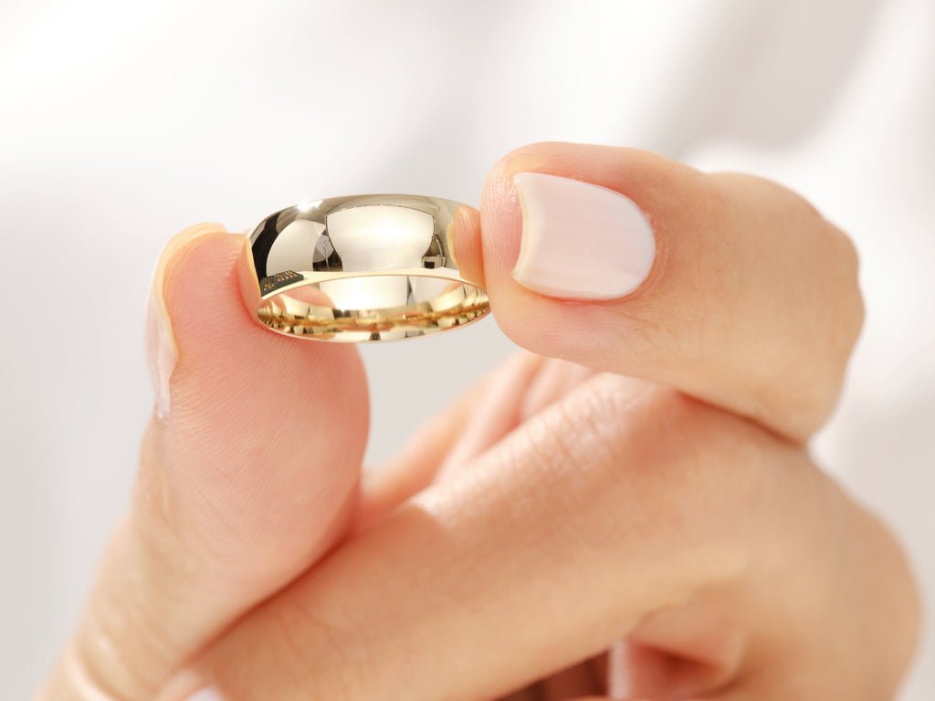 5.0mm Classic Dome Shine Wedding Band - Doozy Diamonds
