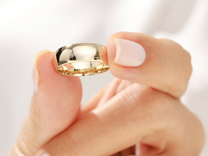 5.0mm Classic Dome Shine Wedding Band - Doozy Diamonds