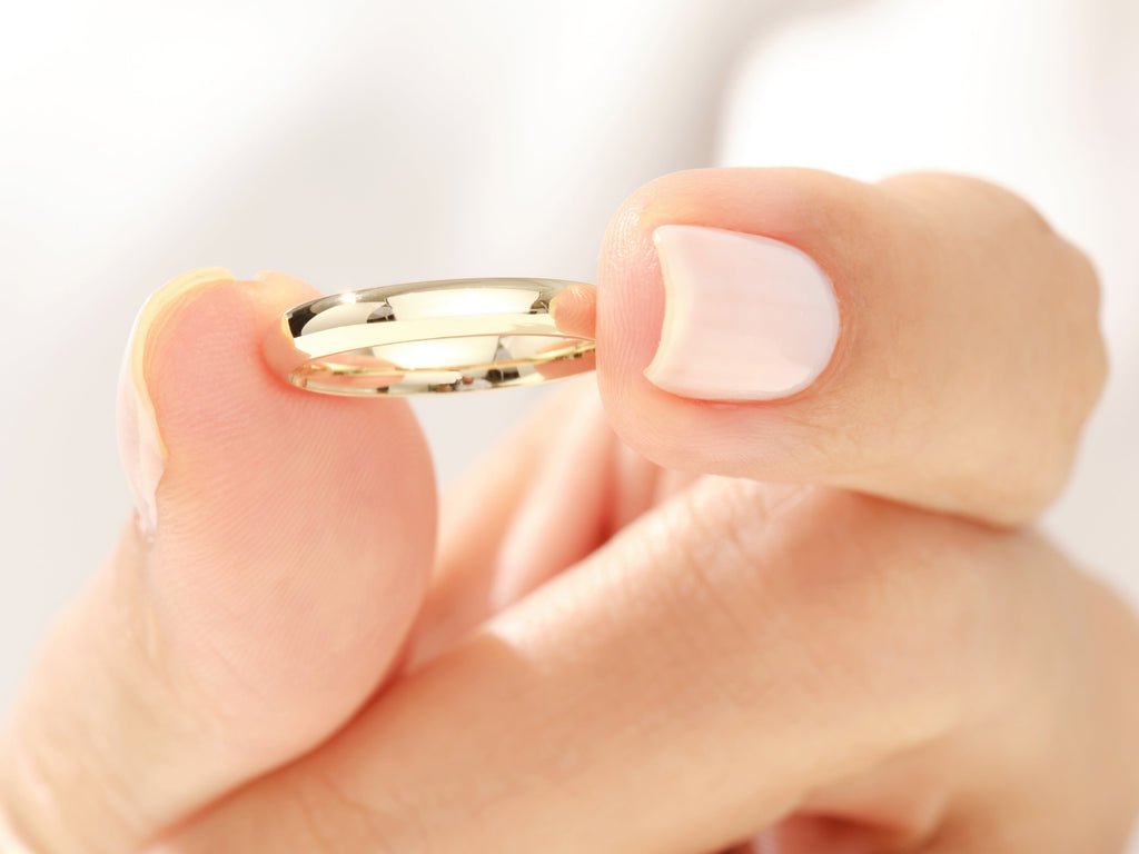 3.0mm Classic Dome Wedding Band Minimalist Wedding Ring - Doozy Diamonds