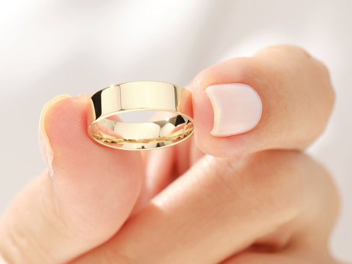 5.0mm Shine Classic Flat Wedding Band - Doozy Diamonds
