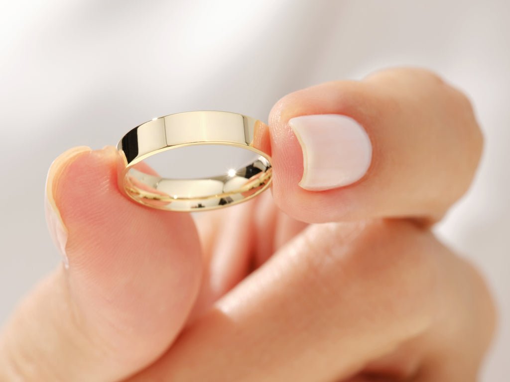 4.0mm Classic Flat Shine Wedding Band Anniversary Gift - Doozy Diamonds