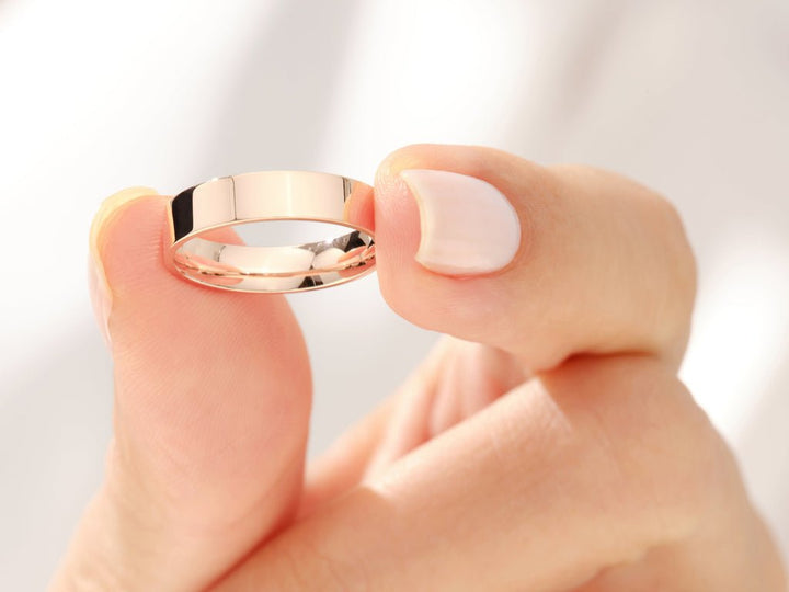 4.0mm Classic Flat Shine Wedding Band Anniversary Gift - Doozy Diamonds