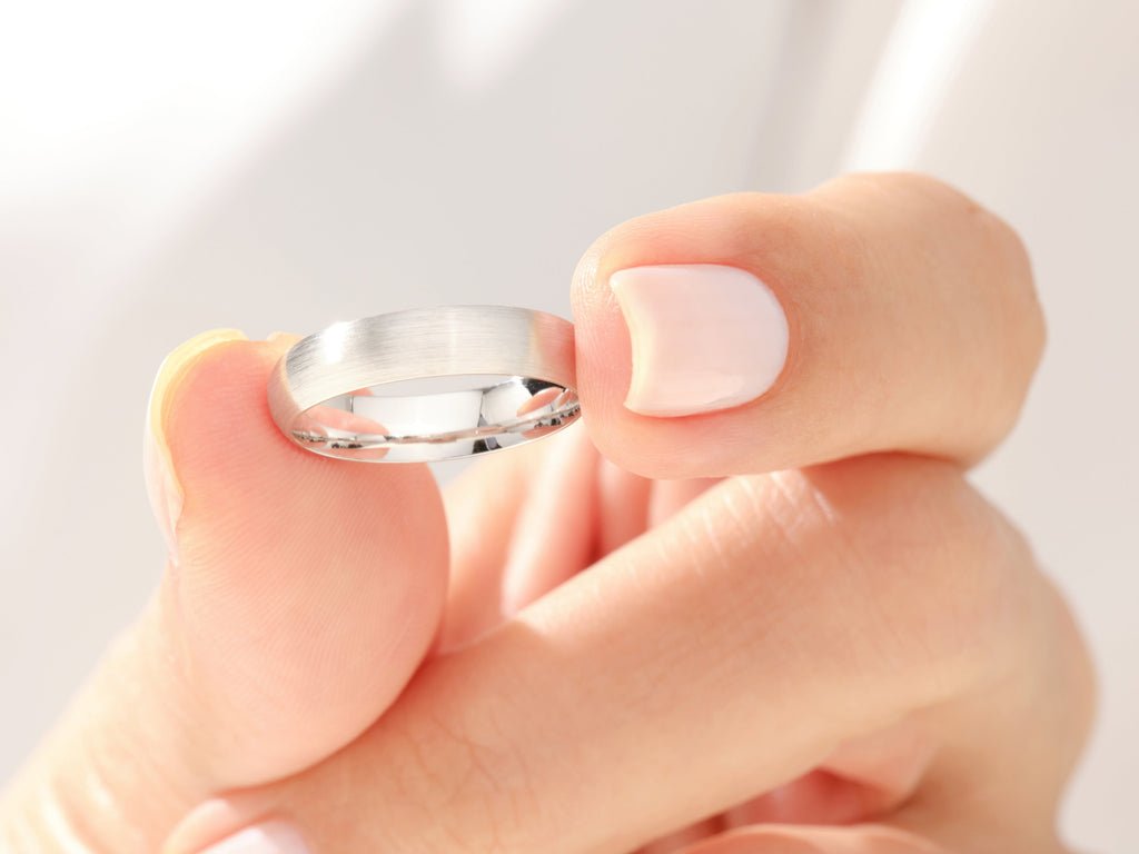 4.0mm Matte Brushed Wedding Classic Dome Band Anniveary Gift - Doozy Diamonds