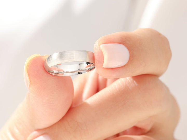 4.0mm Matte Brushed Wedding Classic Dome Band Anniveary Gift - Doozy Diamonds