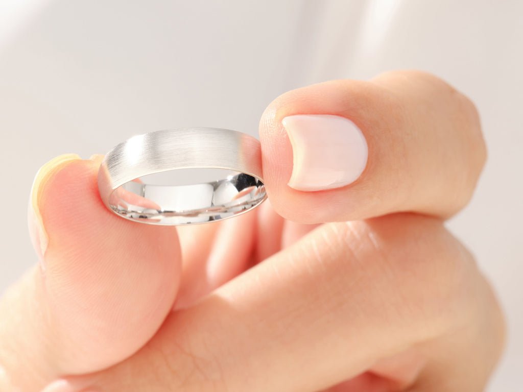 5.0mm Matte Brushed Classic Dome Wedding Band - Doozy Diamonds