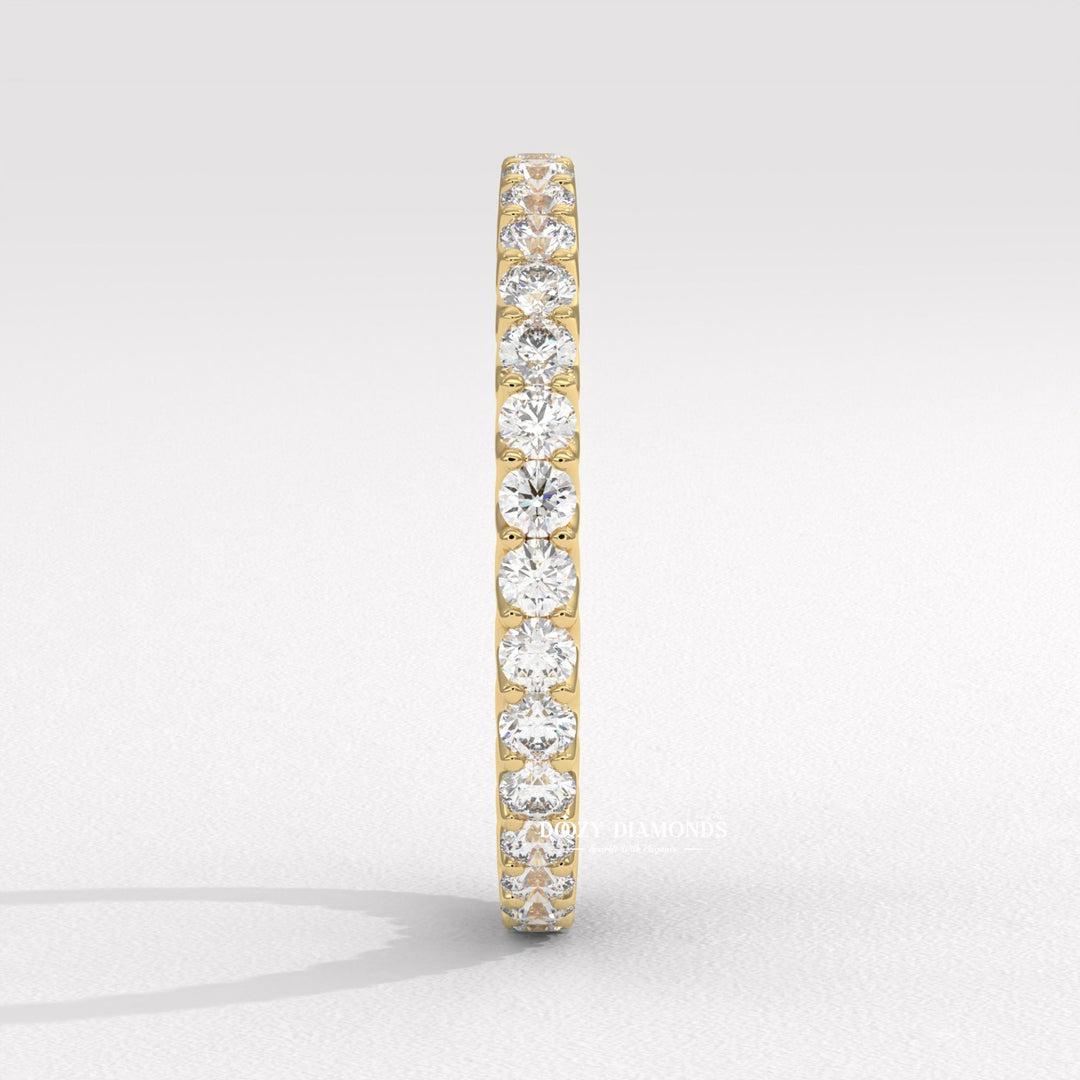 Ethically sourced round diamond eternity band