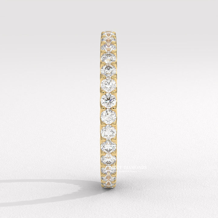 Ethically sourced round diamond eternity band