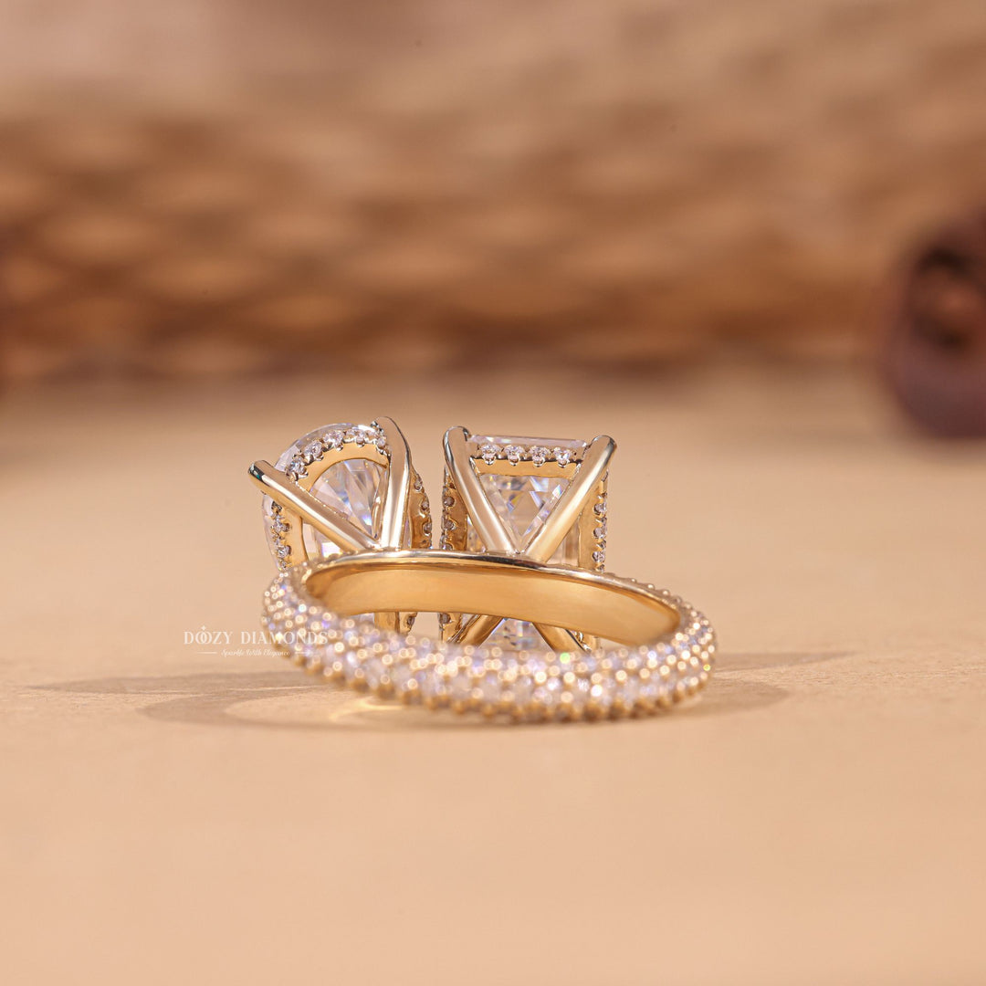 Pear solitaire diamond ring presented in signature gift packaging