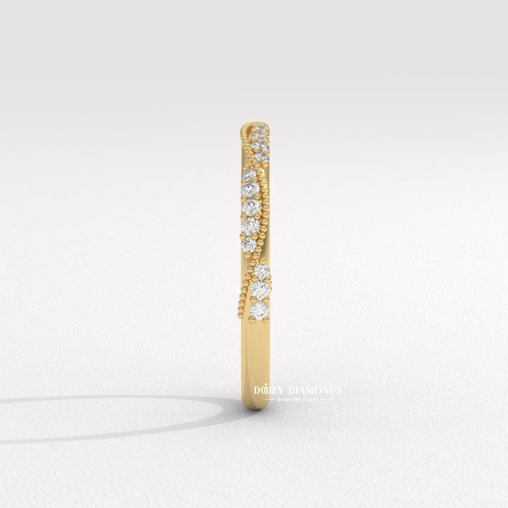 Ethically sourced round diamond eternity band