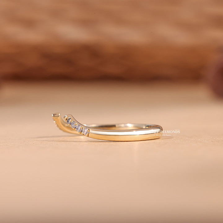 Ethically sourced round diamond eternity band