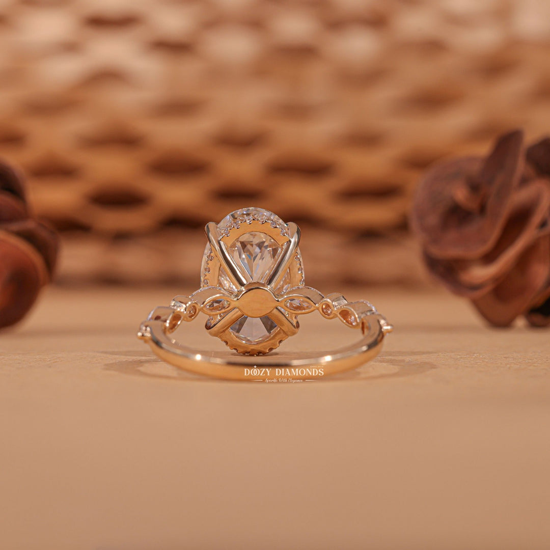 Round solitaire engagement ring offered in gold and platinum