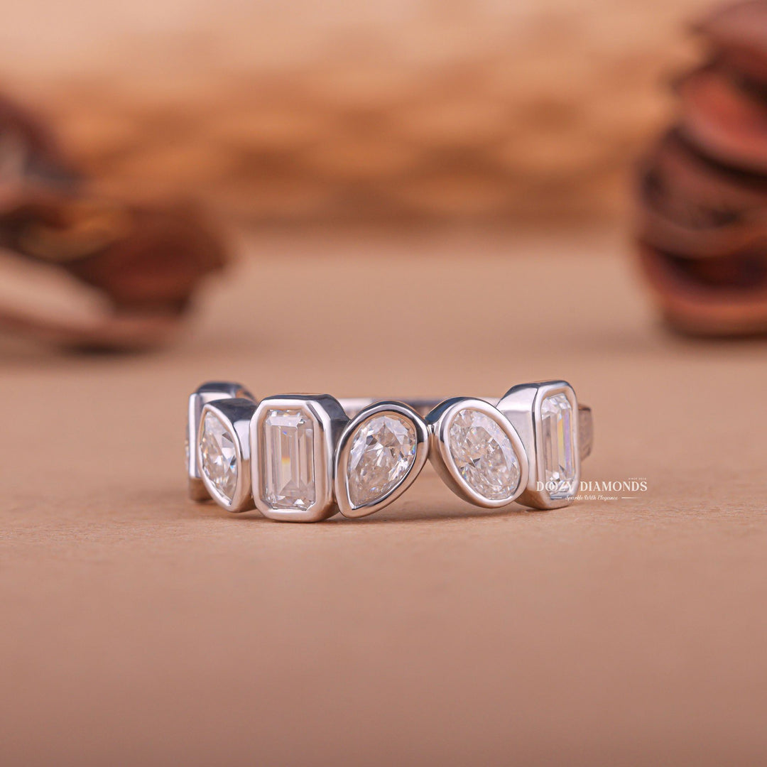Ethically sourced mixed diamond eternity band