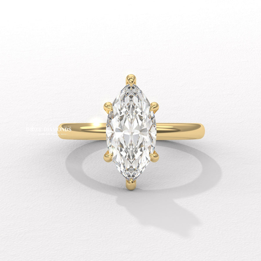 Shop marquise hidden halo lab grown diamond engagement ring