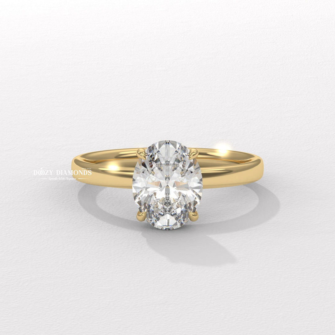 Shop oval solitaire lab grown diamond engagement ring