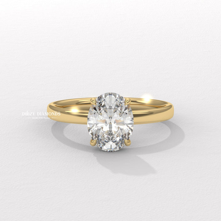 Shop oval solitaire lab grown diamond engagement ring