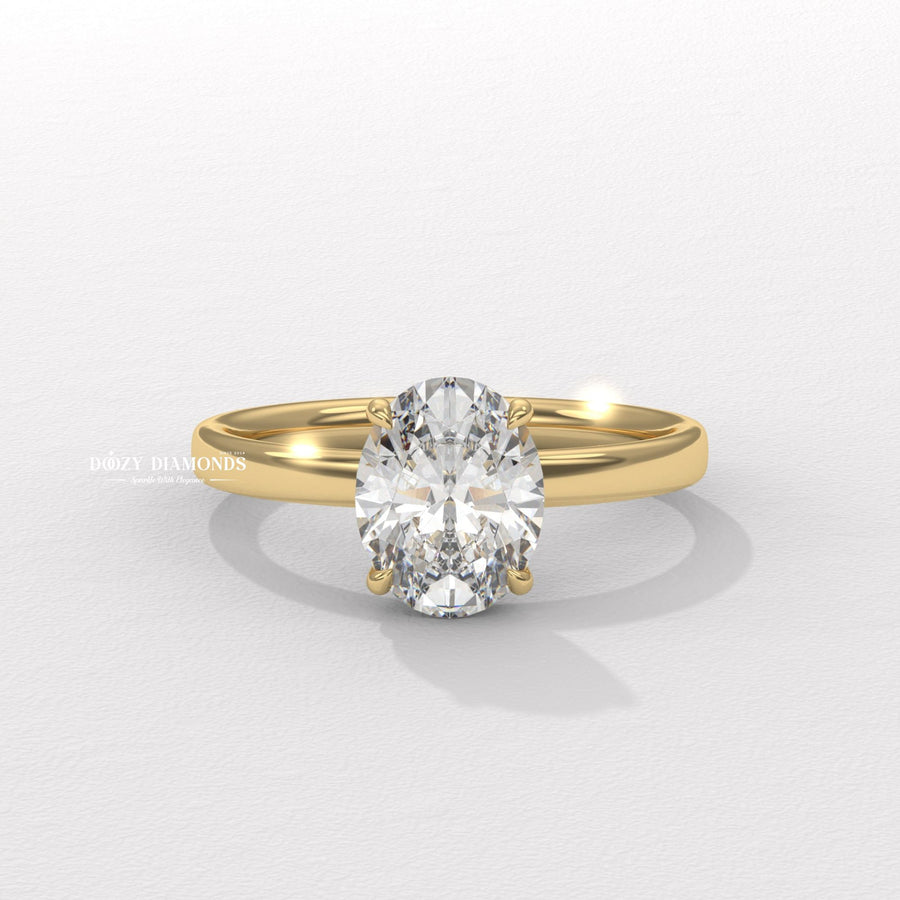 Shop oval solitaire lab grown diamond engagement ring