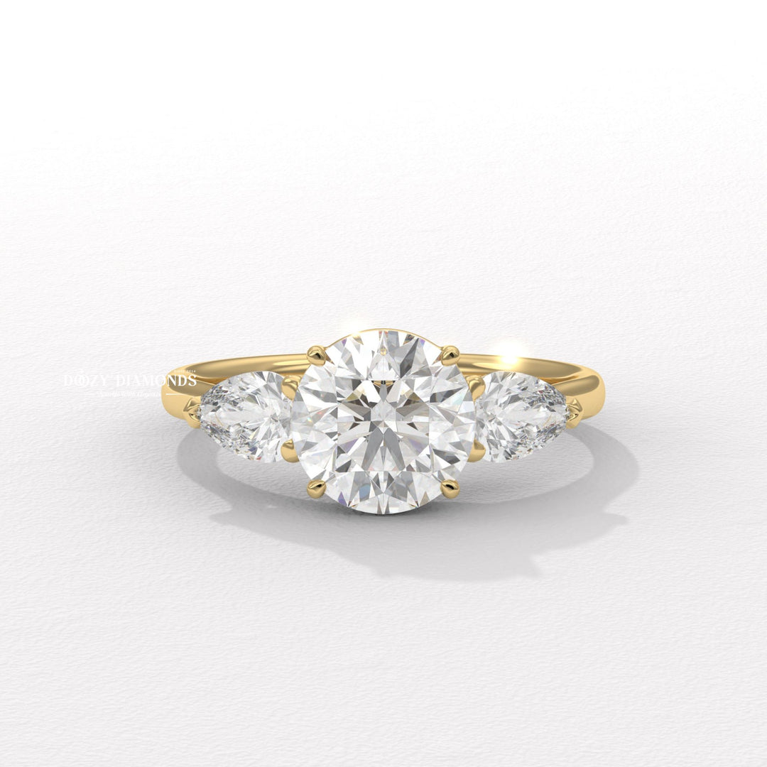 Shop round solitaire lab grown diamond engagement ring