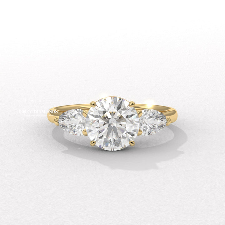 Shop round solitaire lab grown diamond engagement ring