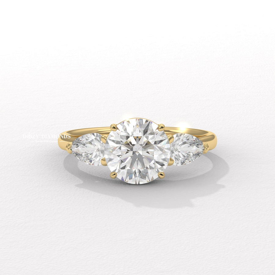 Shop round solitaire lab grown diamond engagement ring