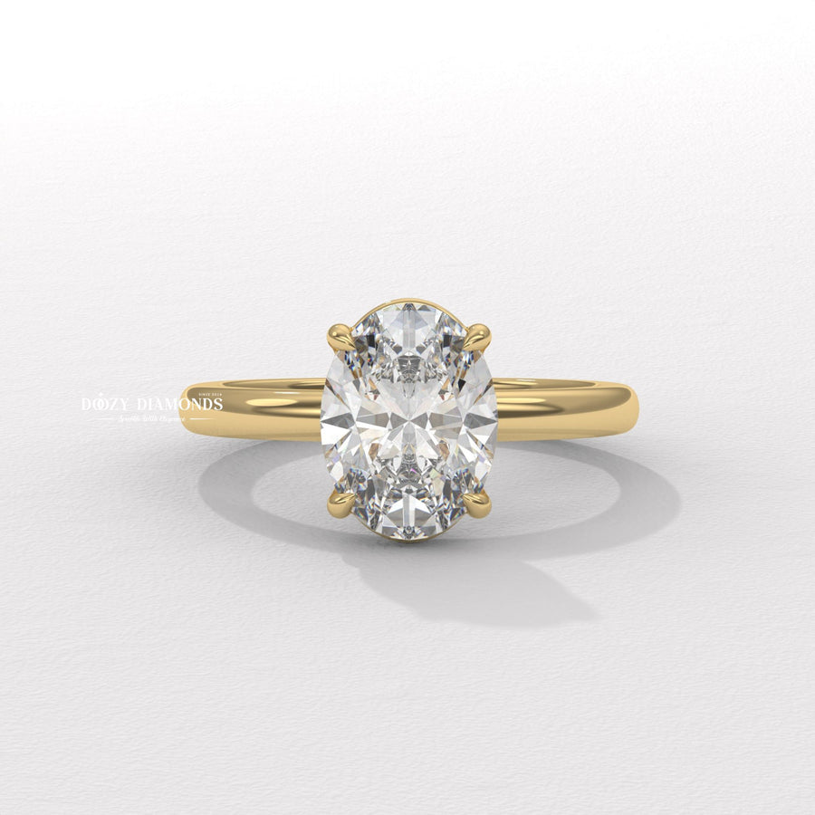 Shop oval solitaire lab grown diamond engagement ring