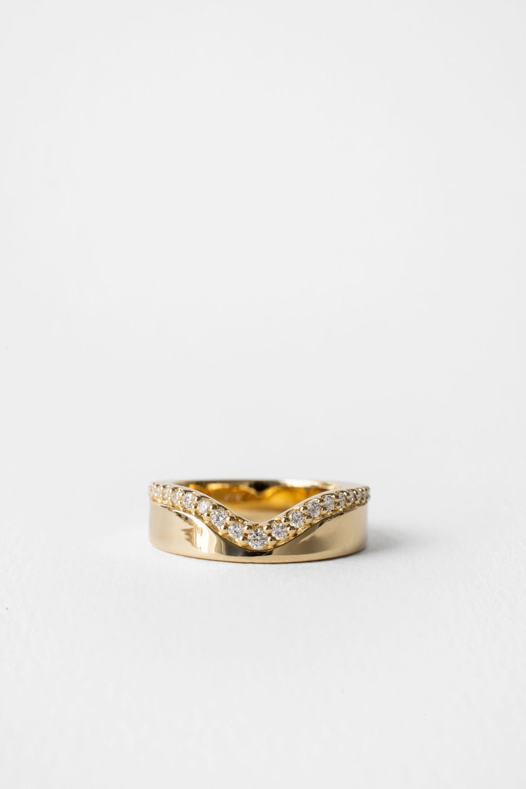 2.0ct Rose Cut Cushion F - VS Lab Grown Wave Diamond Wedding Ring Set - Doozy Diamonds