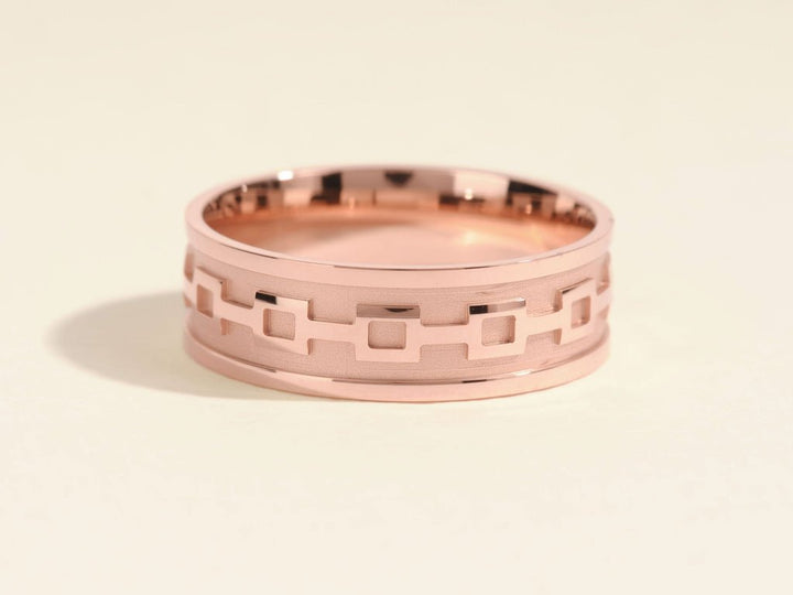 7.0mm Men's Wedding Band Celtic Pattern - Doozy Diamonds