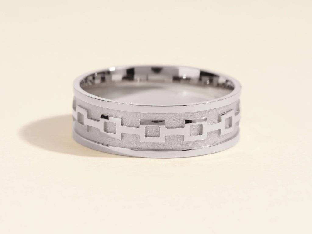 7.0mm Men's Wedding Band Celtic Pattern - Doozy Diamonds