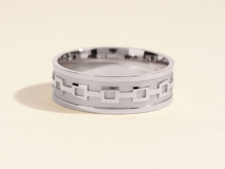 7.0mm Men's Wedding Band Celtic Pattern - Doozy Diamonds