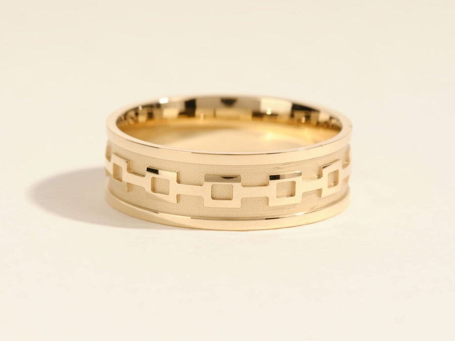 7.0mm Men's Wedding Band Celtic Pattern - Doozy Diamonds